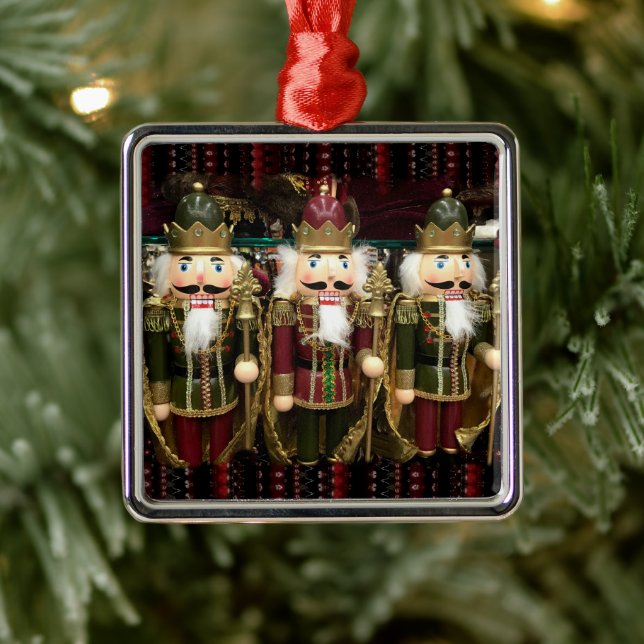 Ornamento De Metal Natal dos Soldados do ouro Nutcracker (Árvore)