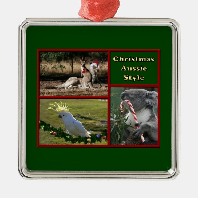 Ornamento De Metal Natal em Austrália (Frente)