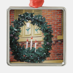 Ornamento De Metal Natal em Pella, Iowa Luzes Decoradas de Feriado