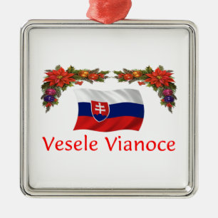 Ornamento De Metal Natal eslovaco