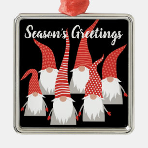 Ornamento De Metal Natal Gnomos Feriado Elves Cute Seasonal Xmas