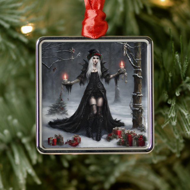 Ornamento De Metal Natal Gótico (Árvore)