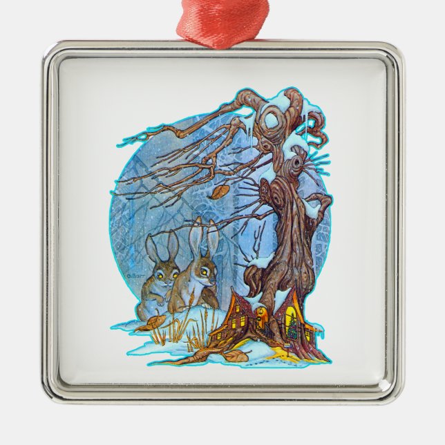 Ornamento De Metal Natal no Ornament Elf Hall (Frente)