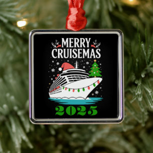 Ornamento De Metal Natal Personalizado Feliz Cruisemas Navio de Cruze