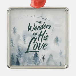 Ornamento De Metal Natal Religioso Admira de Sua Abençoação