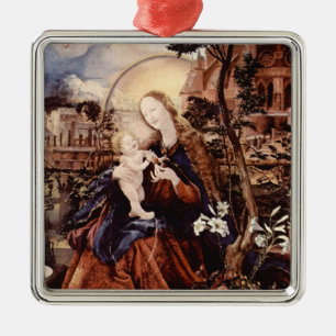 ORNAMENTO DE METAL NATIVIDADE COM VIAS BRANCAS - MÁGICA DO NATAL