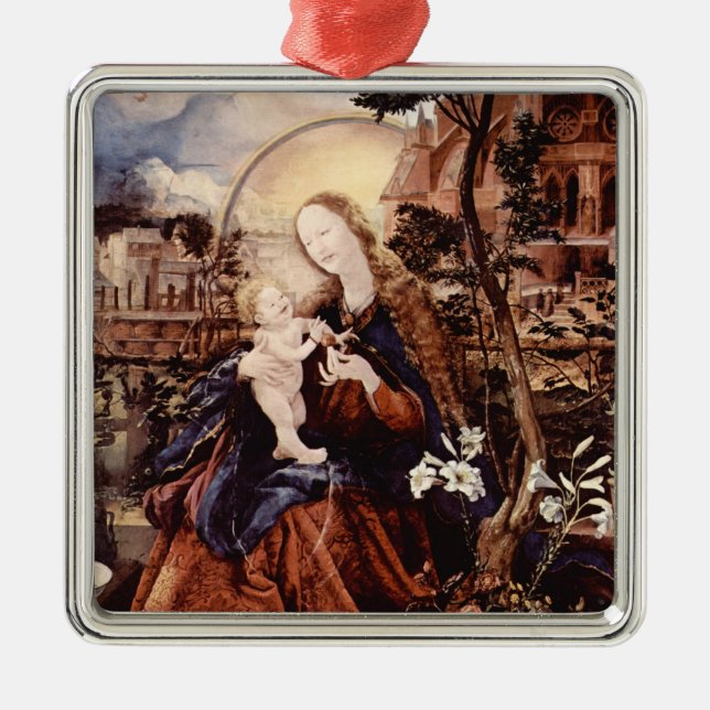 ORNAMENTO DE METAL NATIVIDADE COM VIAS BRANCAS - MÁGICA DO NATAL (Frente)