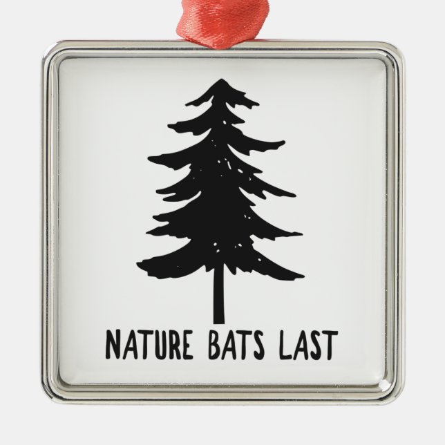 Ornamento De Metal Nature Bats Last (Frente)