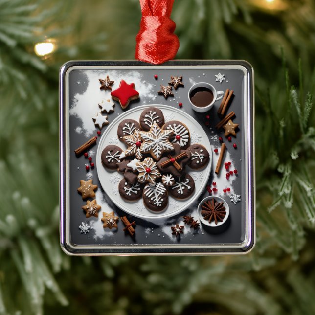 Ornamento De Metal Navidad 1 - 001 (Árvore)