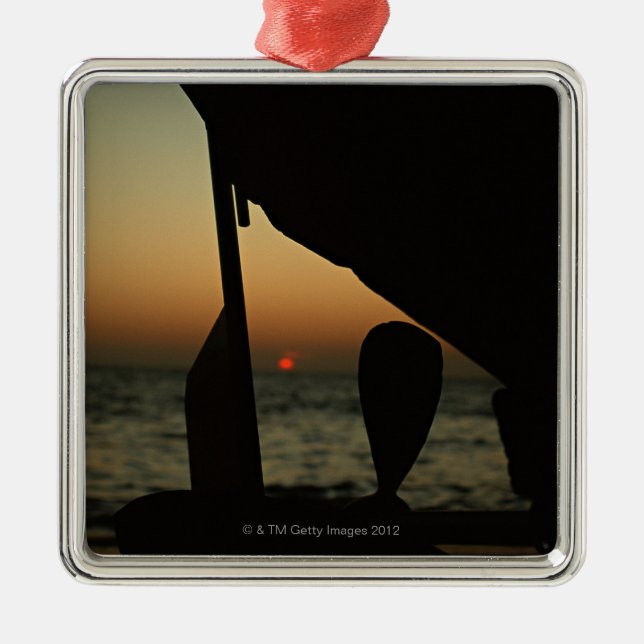 Ornamento De Metal Navio (Frente)