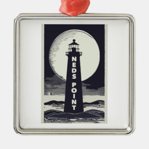 Ornamento De Metal Ned's Point Lighthouse Massachusetts Moon