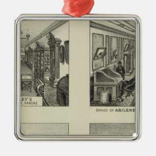 Ornamento De Metal Negócios e residências, Abilene, Kansas