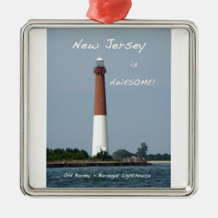 Ornamento De Metal New-jersey é impressionante - farol de Barnegat