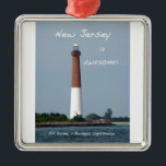 Ornamento De Metal New Jersey é incrível - Barnegat Lighthouse<br><div class="desc">Barnegat Lighthouse fica no norte final de Long Beach Island,  NJ.</div>
