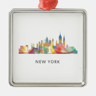 ORNAMENTO DE METAL NEW YORK, SKYLINE WB1 DE NY -