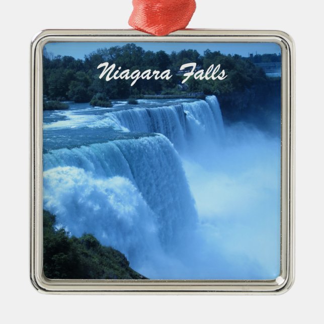 Ornamento De Metal Niagara Falls (Frente)