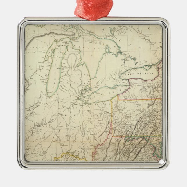 Ornamento De Metal Niagara Falls, New York (Frente)