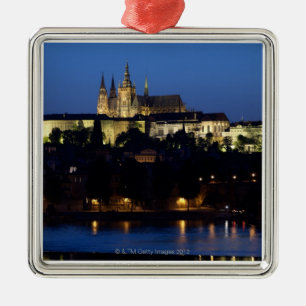 Ornamento De Metal Nighttime em Praga, república checa