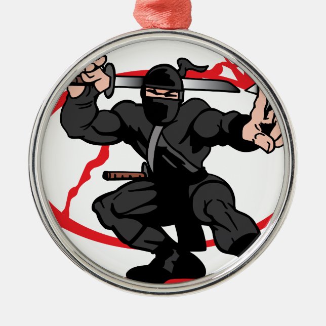 Ornamento De Metal Ninja (Frente)