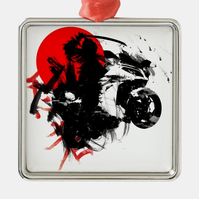 Ornamento De Metal ninja de kawasaki (Frente)