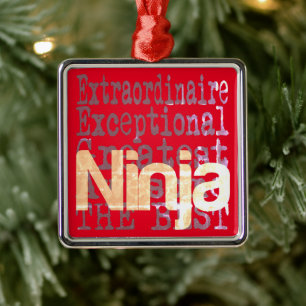 Ornamento De Metal Ninja Extraordinaire