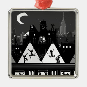 Ornamento De Metal Noites de Boogie de Nova York