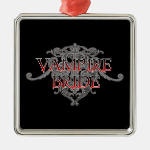 Ornamento De Metal Noiva Vampira