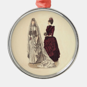 Ornamento De Metal Noivas e dama de honra nupciais do partido do