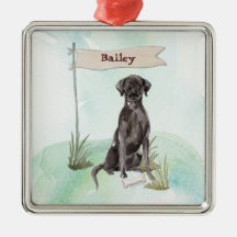 Nome personalizado Black Lab Pet Dog