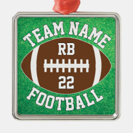 Ornamento De Metal Nome Personalizado da Equipe de Futebol, Número do