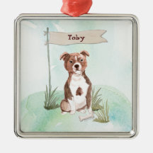 Nome personalizado Staffordshire Bull Terrier Pet 