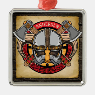 Ornamento De Metal Nordic Viking Warrior Ax Norsêmen Personalizado