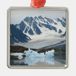 Ornamento De Metal Noruega, Geleira em Recuo e Iceberg