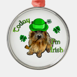 Ornamento De Metal Norwich Terrier St Patricks