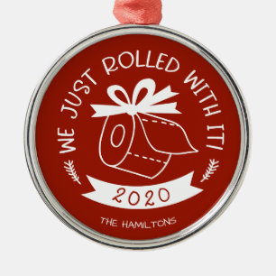 Ornamento De Metal Nós Apenas Lidamos Com Isso Engraçado Covid Natal