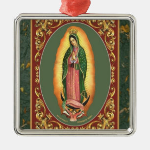 ORNAMENTO DE METAL NOSSA SENHORA DE GUADALUPE