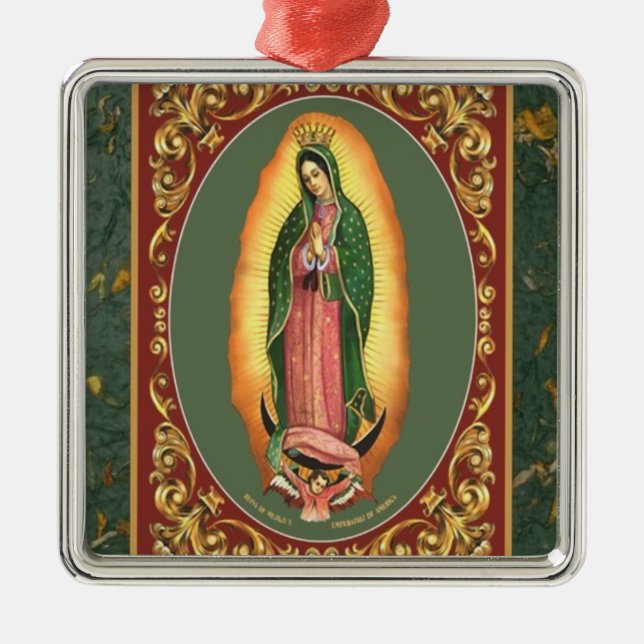ORNAMENTO DE METAL NOSSA SENHORA DE GUADALUPE (Frente)