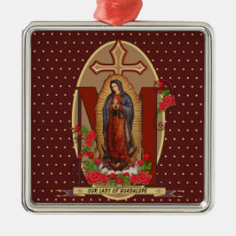 Ornamento De Metal Nossa Senhora de Guadalupe Papais noeis Maria Virg