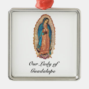 Ornamento De Metal Nossa Senhora de Guadalupe Tilma Milagrosa Arte Re