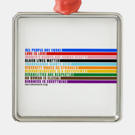 Ornamento De Metal Nossos Valores São