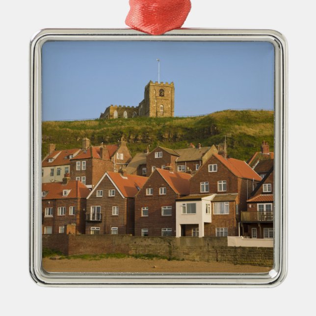 Ornamento De Metal Nova igreja habitacional e Rua Margarets, Whitby, (Frente)