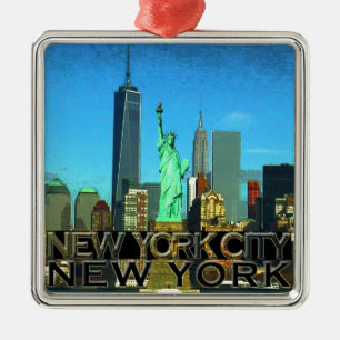 Ornamento De Metal Nova Iorque