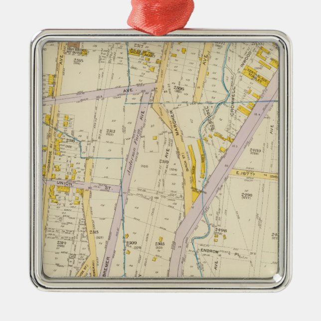 Ornamento De Metal Nova Iorque 10 (Frente)