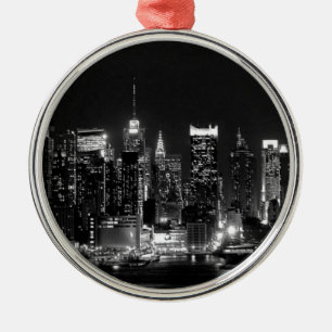 Ornamento De Metal Nova Iorque Noite
