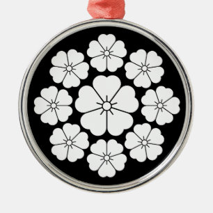 Ornamento De Metal Nove flores de cerejeira do estrela-estilo