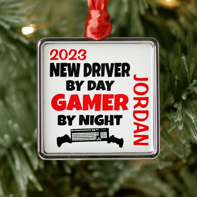 Ornamento De Metal Novo Gamer de Driver (Árvore)