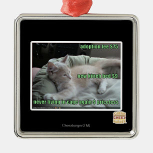 Ornamento De Metal Nunca vivendo em uma gaiola outra vez