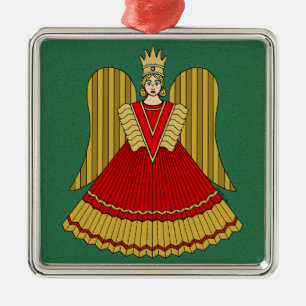 Ornamento De Metal Nuremberg Christmas Angel