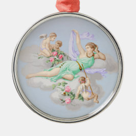 Ornamento De Metal Nuvens Anjos do Coquette Pastel Victorian