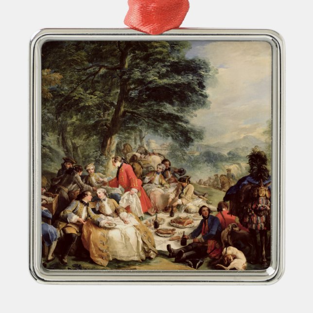 Ornamento De Metal O almoço da caça, 1737 (Frente)